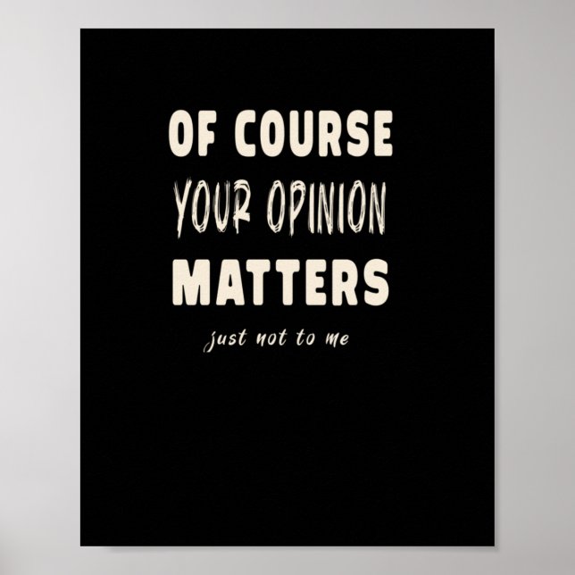 Poster Claro Que Sua Opinião S2 (Frente)