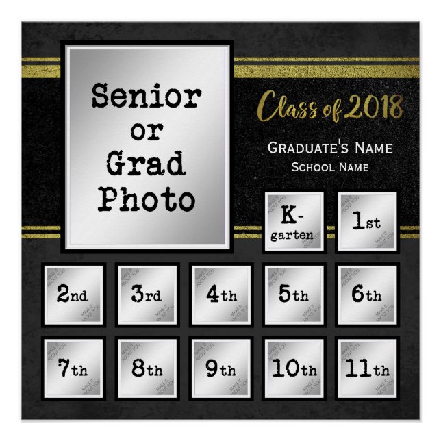 Pôster Classe comemorativa de 2018 K-12 (Frente)