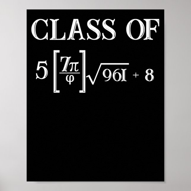 Poster Classe de 2023 Math Pi 8.º Graduação (Frente)