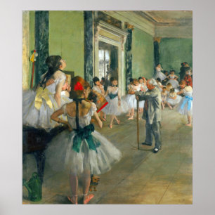 Pôster Classe de balé por Edgar Degas