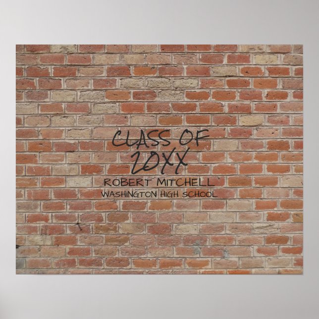 Pôster Classe de | Brick "Write On My Wall" Keepsaet (Frente)