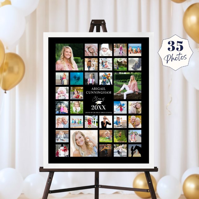 Poster Classe de Colagem de Fotos de Graduação do Partido (Criador carregado)