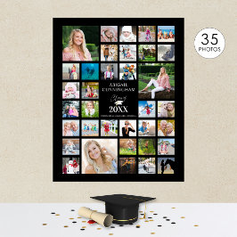 Poster Classe de Colagem de Fotos de Graduação do Partido