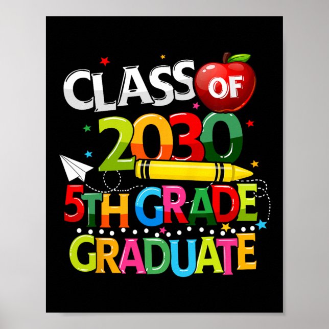 Poster Classe De Formando 5 De 2030 Último Dia Da Escola (Frente)