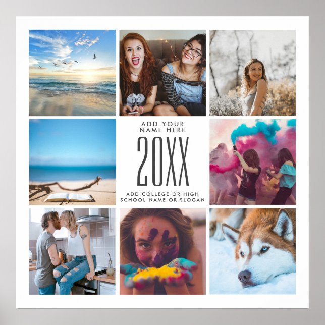 Poster Classe de formando de Colagem Personalizada de Fot (Frente)