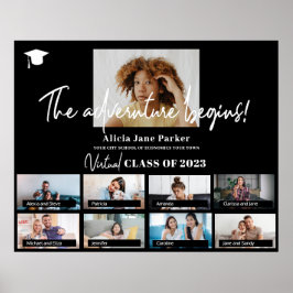 Poster Classe de gradação de fotos personalizadas do ano