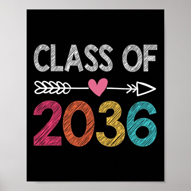 Poster Classe De Graduação Pré-Escolar Do Formando 2036 (Frente)