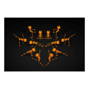 Pôster Classe de Ioga Halloween