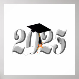 Poster Classe de Negrito Clássico de Prata de 2025