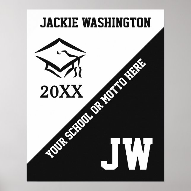 Pôster CLASSE DE (qualquer ano) texto personalizado e pos (Frente)