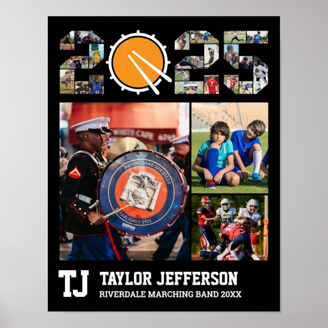Poster Classe Marching de Mais velho de Banda de Colagem  (Frente)