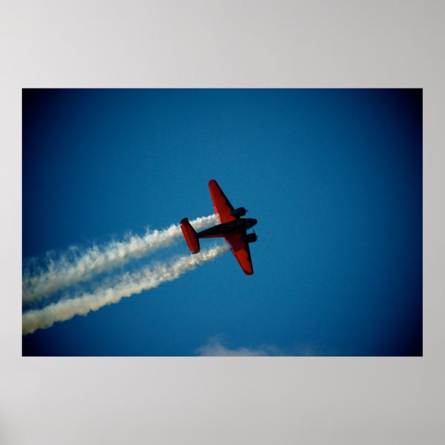 Pôster Classic Beech 18 Aircraft (Frente)