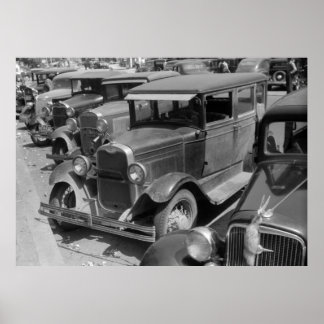 Pôster Classic Cars Greensboro, Georgia 1940