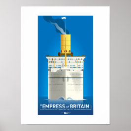 Poster CLASSIC LINER SERIES - SS Empress da Grã-Bretanha