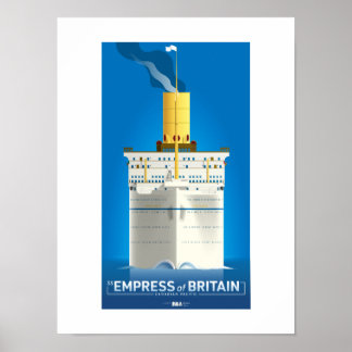 Poster CLASSIC LINER SERIES - SS Empress da Grã-Bretanha