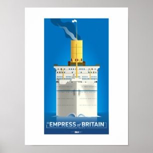 Poster CLASSIC LINER SERIES - SS Empress of UK
