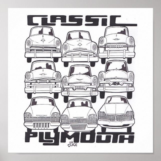 PÔSTER CLASSIC PLYMOUTH (Frente)