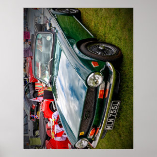 Poster Classic Triumph TR6 sports car