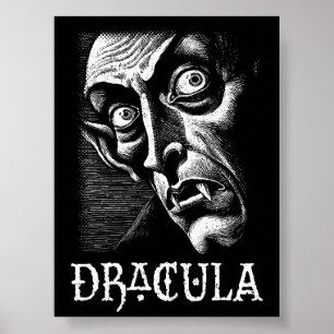 Poster Clássica Drácula Vintage Gótica Halloween