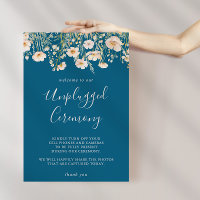 Clássico Boho Blush Wildflower Cerimplugado