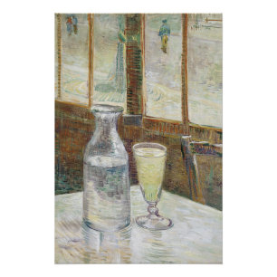 Pôster Clássico Café Paris Absinto Arte Van Gogh