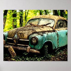 Poster Clássico Car Graveyard   Hansa Borg Ward