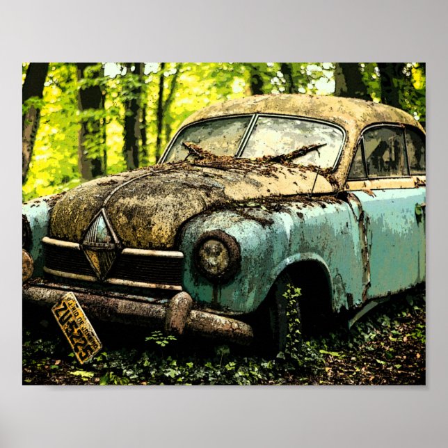 Poster Clássico Car Graveyard | Hansa Borg Ward (Frente)