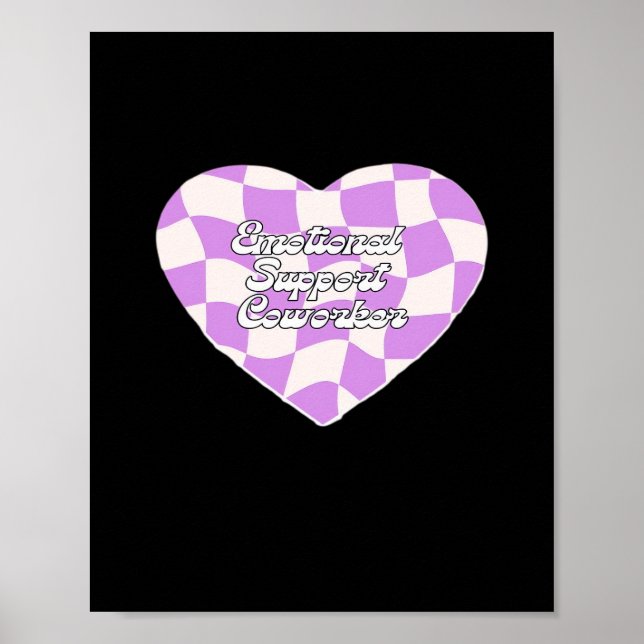 Poster Clássico de Colaborador de Ajuda Emocional (Frente)