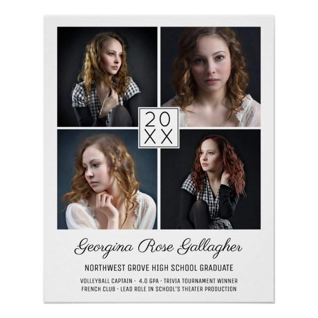 Pôster Clássico de Colagem de Fotos Moderna de Keepsasasa (Frente)