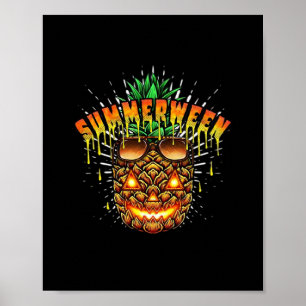 Poster Clássico de Halloween do Monstro Tropical de Abaca