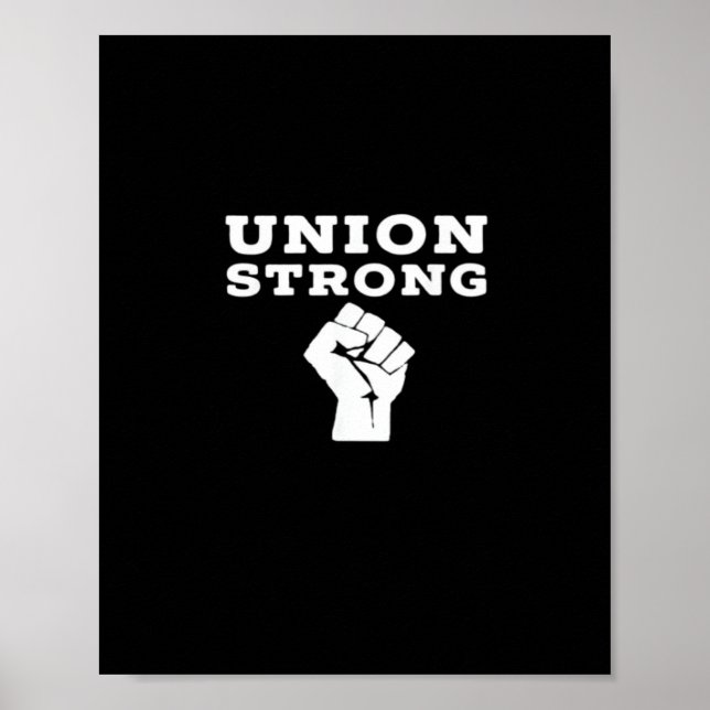 Poster Clássico de Solidariedade Forte da União (Frente)