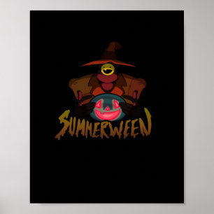 Poster Clássico Divertido do Summerween