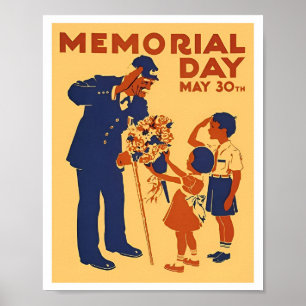 Poster clássico do Dia do Memorial