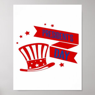 Poster Clássico do Dia do Presidente dos Estados Unidos