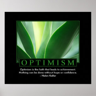 Poster clássico do optimismo