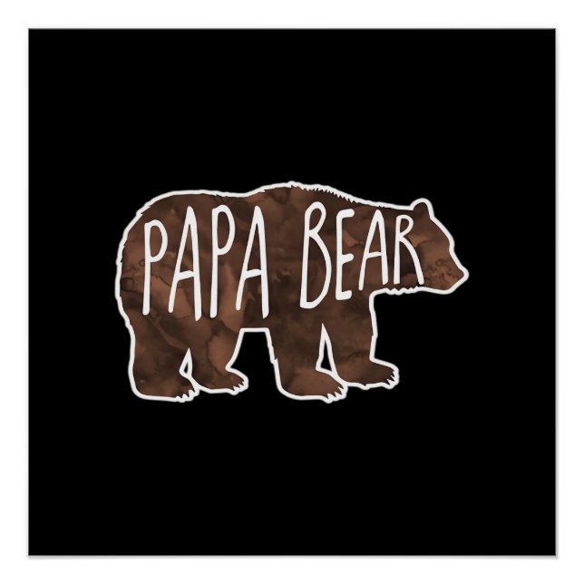 Pôster Clássico do Papai Urso (Frente)