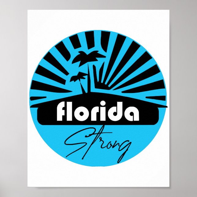 Poster Clássico Florida Strong (Frente)