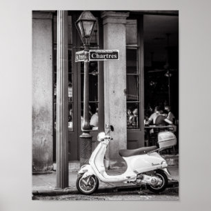 Poster clássico Paris France do patinete