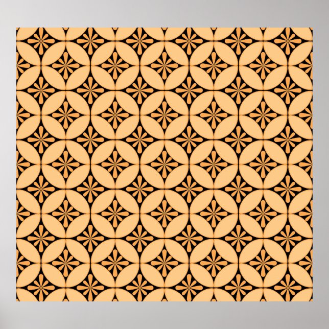 Poster Clássico sem costura: Vintage Design Ornamental. (Frente)