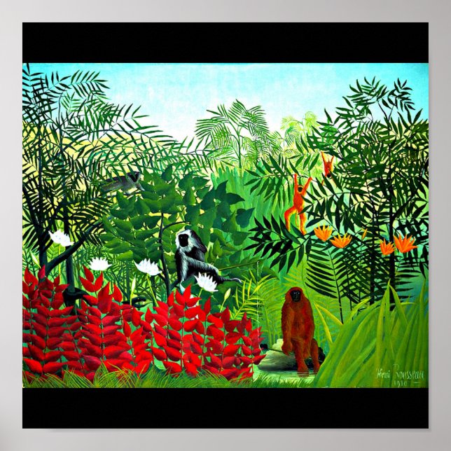 Poster Clássico/Vintage-Henri Rousseau 5 (Frente)