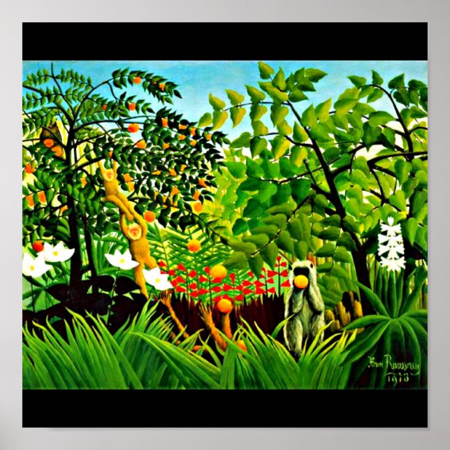 Poster Clássico/Vintage-Henri Rousseau 9 (Frente)