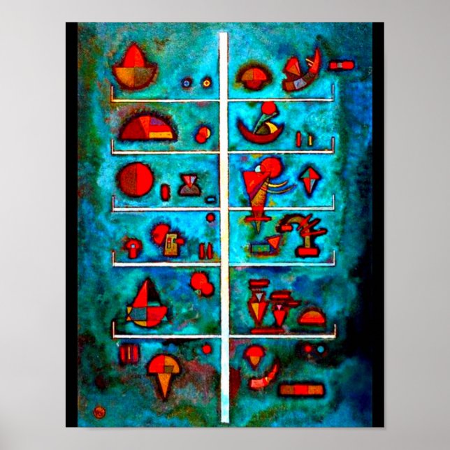 Poster Clássico/Vintage-Wassily Kandinsky 3 (Frente)