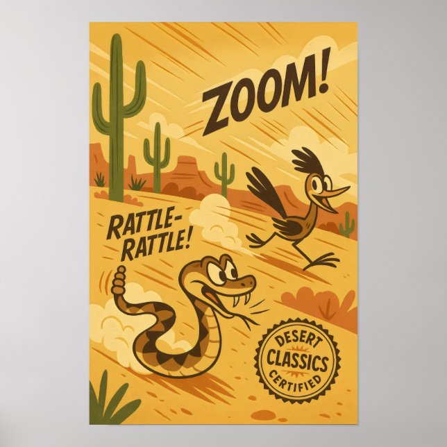 Poster Clássicos do Deserto - Roadrunner & Rattlesnake Ch (Frente)