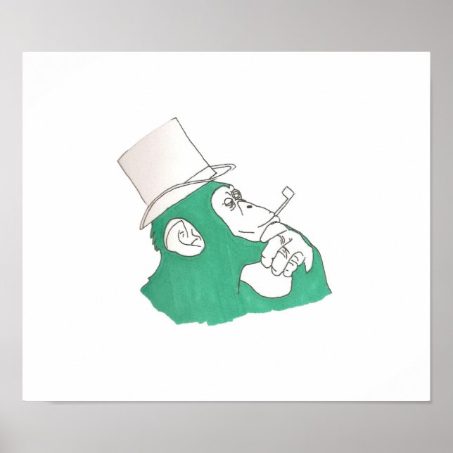 Poster Classy Chimpanzee (Frente)