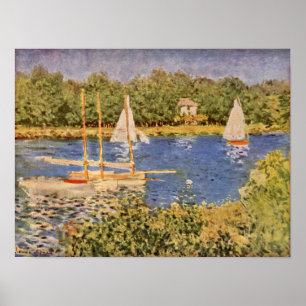 Pôster Claude Monet - a bacia de Seine em Argenteuil