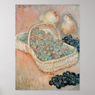 Pôster Claude Monet a cesta das uvas, 1884