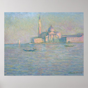 Poster Claude Monet - A Igreja de San Giorgio Maggiore,
