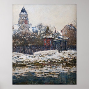 Poster Claude Monet - A Igreja de Vetheuil