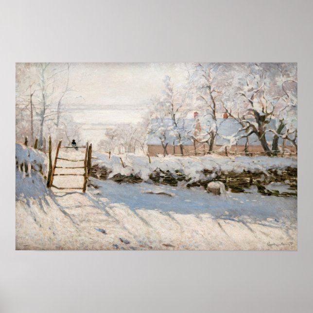 Poster Claude Monet - A Pega (Frente)
