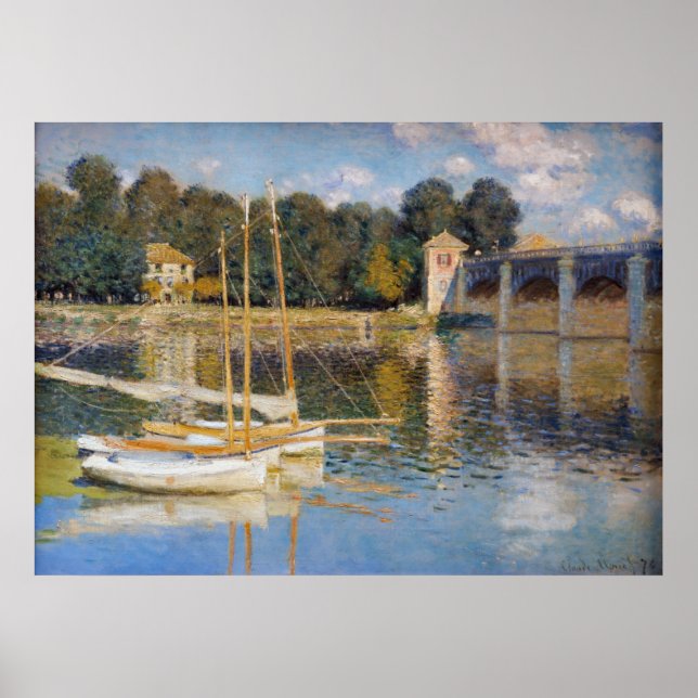 Poster Claude Monet - A Ponte Argenteuil (Frente)